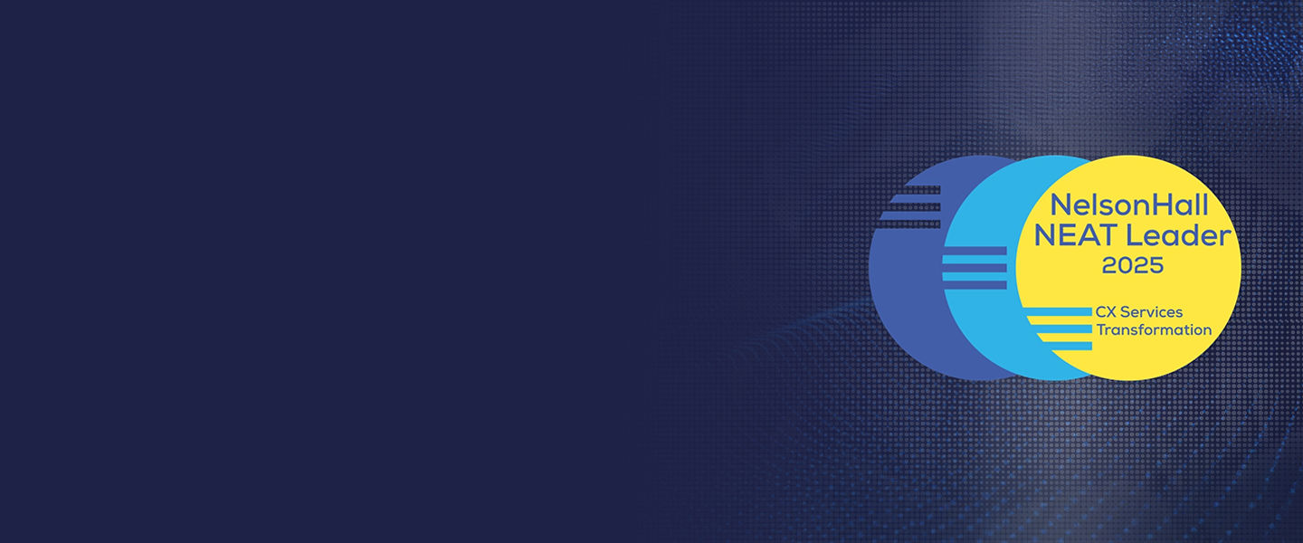 Overall Leader in CX Services Transformation, NelsonHall NEAT 2025