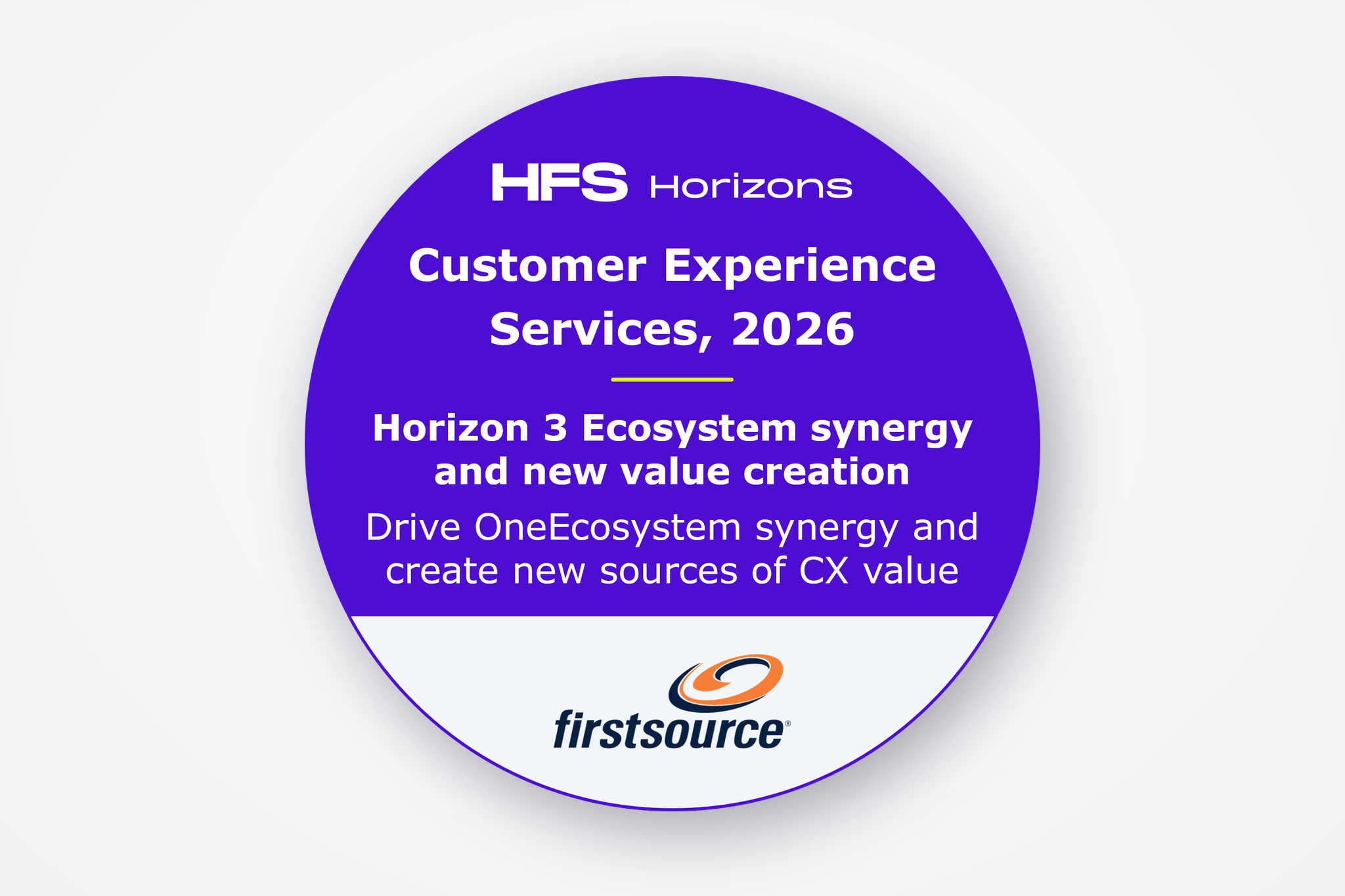 HFS Horizon 3 CX Report, 2026 | Firstsource
